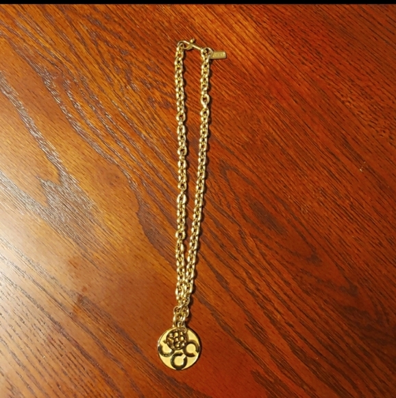 COACH MEDALLION NECKLACE IN GOLDTONE - Picture 5 of 6